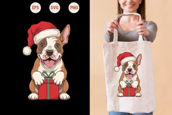 Adorable Christmas Dog with Gift Embroidery Review