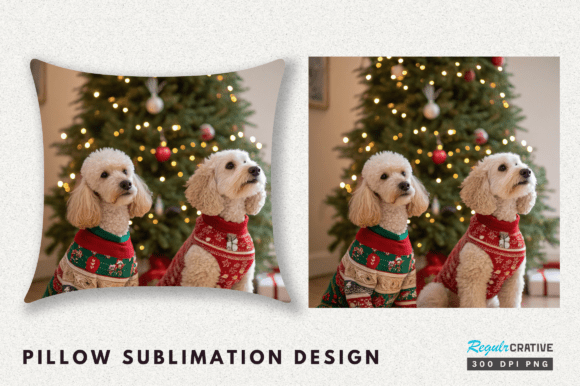 Christmas Dog Pillow Sublimation Review
