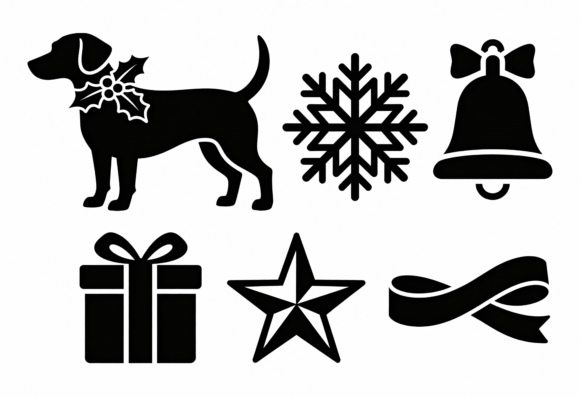 Christmas Dog Snowflake Bell Gift Star Review
