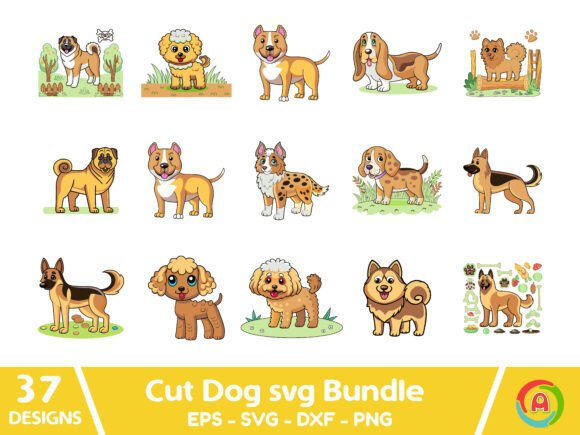 Dog Clipart Dog Bundle Review