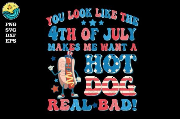 Funny Hot Dog July 4th SVG Review