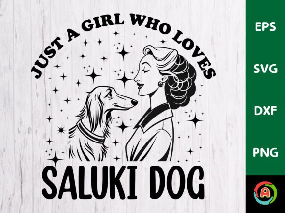 Just a Girl Who Loves Saluki Dog Embroidery Review