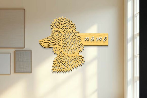 Laser Cut Poodle Dog Wood Sign SVG Review