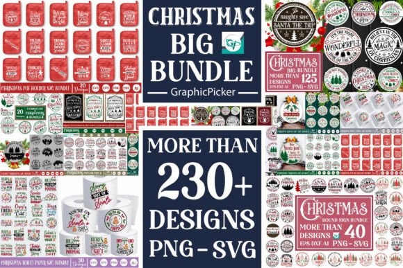 Mega Christmas Farmhouse Bundle SVG PNG Review