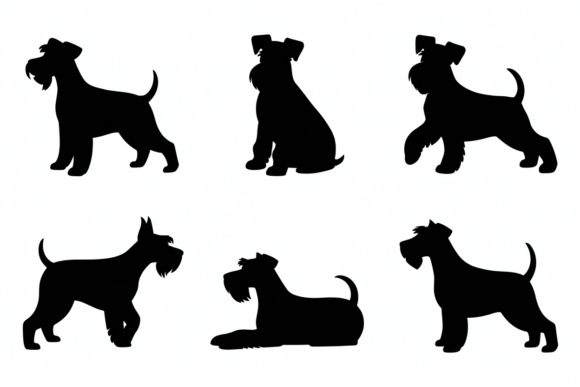 Miniature Schnauzer Dog Silhouettes Review