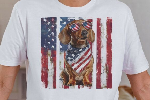 Patriotic Dachshund Dog PNG Review