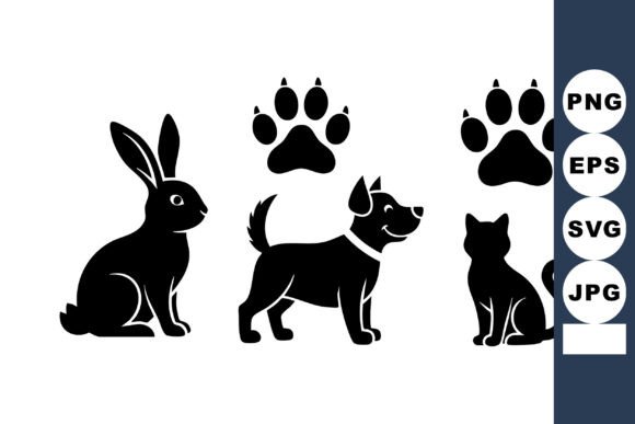 Rabbit Dog Cat Paw Silhouette Embroidery Design Review