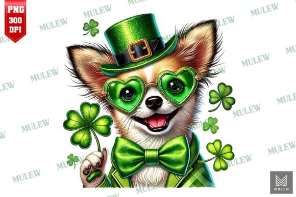 St Patrick's Day Chihuahua Dog PNG Review