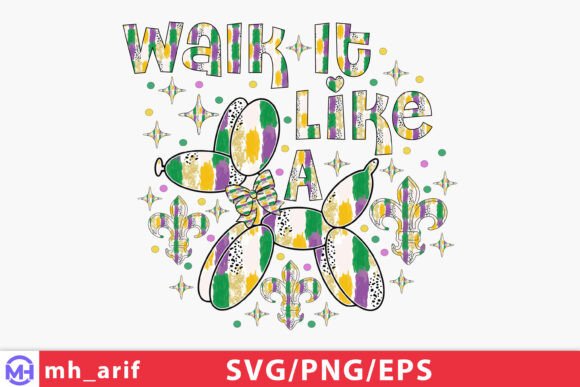 Walk It Like a Dog Mardi Gras SVG PNG Review
